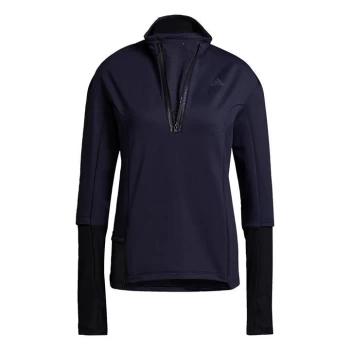 Image of adidas COLD. RDY Running Cover-Up Womens - Black / Black