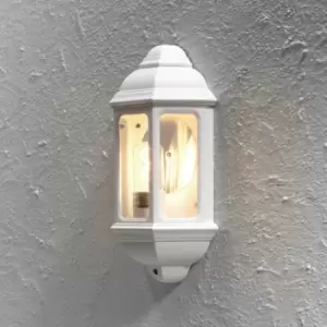 Image of Konstsmide Lighting - Konstsmide Cagliari Outdoor Simple Lantern Flush Light White, IP43