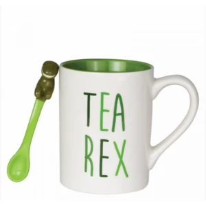 Image of Tea-Rex Mug with Sculpted Spoon Set