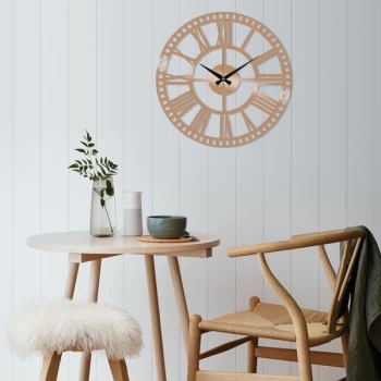 Image of Metal Wall Clock 10 - Copper Copper Decorative Metal Wall Clock