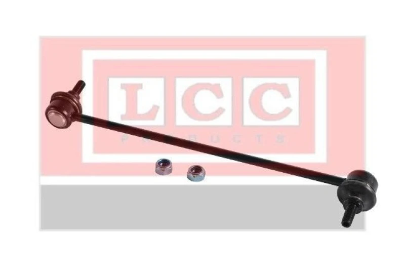 Image of LCC K-050 Anti-roll bar link Front Axle Right, with nut Steel Link Stabiliser (3229)