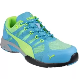 Image of Puma Safety Womens/Ladies Celerity Knit Lace Up Safety Trainers (8 UK) (Blue) - Blue