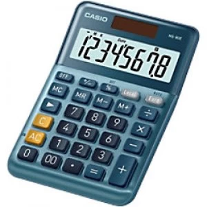 Image of Casio Desktop Calculator MS-80E Digit Display Blue