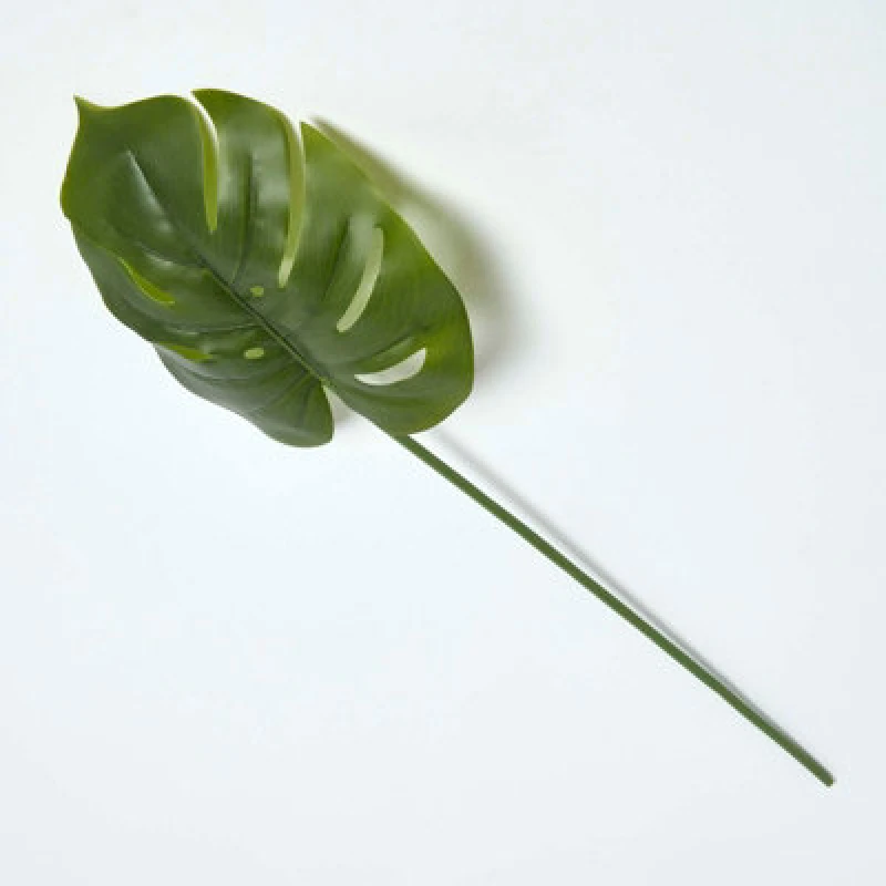 Image of Homescapes Green Monstera Tropical Leaf 70cm Green