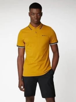 Image of Ben Sherman Signature Polo Shirt - Dijon, Dijon Size M Men