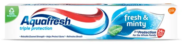 Image of Aquafresh Triple Protection Fresh & Minty Toothpaste 75ml