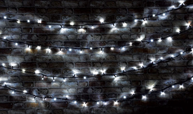 Image of Lyyt Lyyt 180 LED 18m Heavy Duty LED String Lights [Linkable] - Cool White 155.481UK