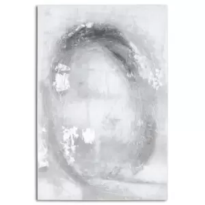 Image of Cortina Silver And Grey Hand Painted Canvas