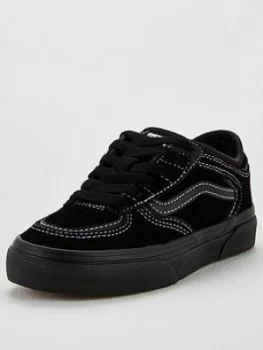 Image of Vans Childrens Rowley Classic - Black, Size 2