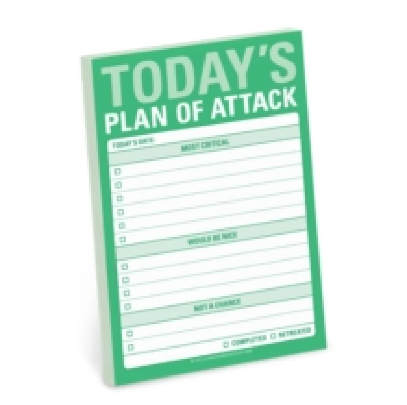Image of Knock Knock Today`s Plan of Attack Great Big Stickies Other printed item