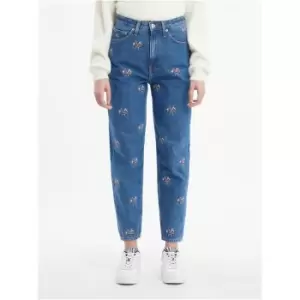 Image of Tommy Jeans Mom Jean Uhr Tprd DF7032 - Blue
