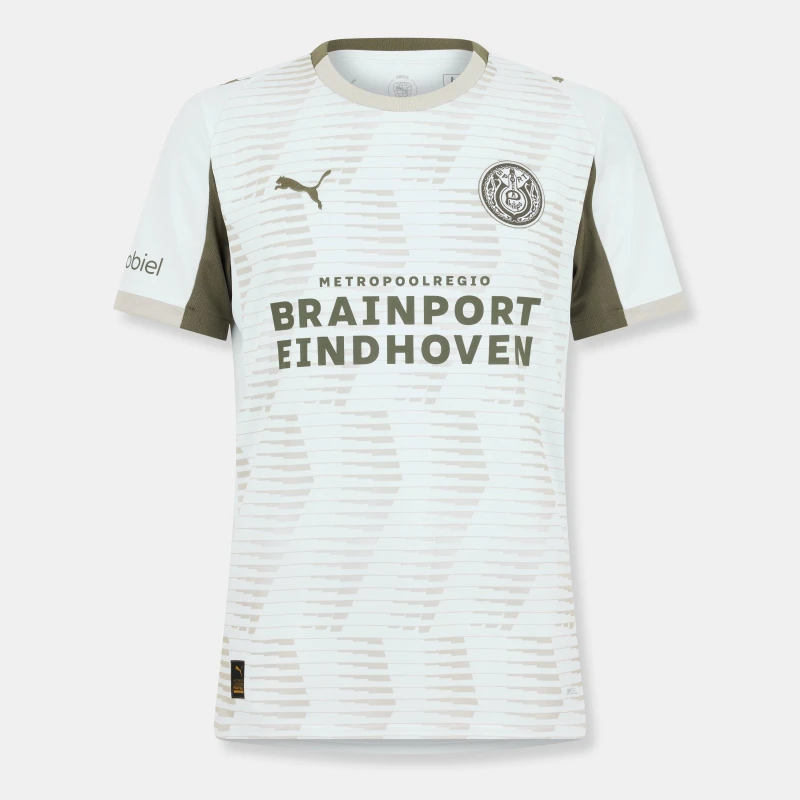 Image of Puma PSV Third Shirt 2025 2026 Adults White/Dust male XL