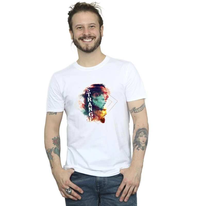 Image of Marvel Marvel Men Doctor Strange Cloud T-Shirt in White Size: Small White S Male 5059934569270