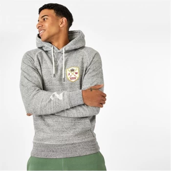 Image of Jack Wills Keasdon Graphic Hoodie - Grey Marl