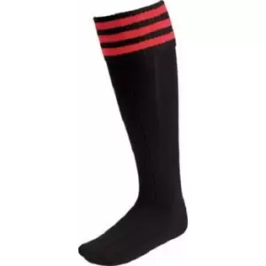 Image of Euro Mens Scarlet Socks (7 UK-11 UK) (Black/Red)