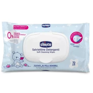 Image of Chicco Cosmetic Cleansing Wipes With Plaquette 72 Pieces