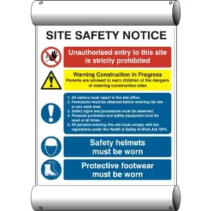 Image of Site Safety Notice Composite - Ban (670 x 1000mm)