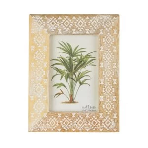 Image of Sass & Belle Wooden Tribal Diamond Photo Frame