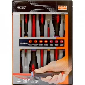 Image of Bahco VDE Screwdriver set 7 Piece Slot, Pozidriv