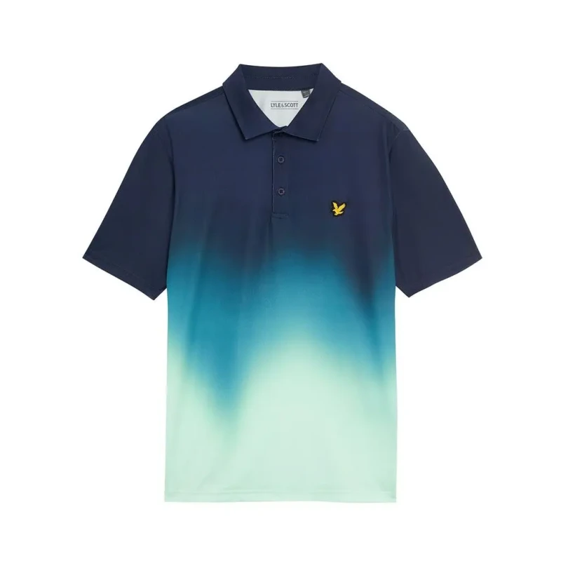 Image of Lyle & Scott Ombre polo Lyle & Scott Bleu Male L SP2274G-Z271