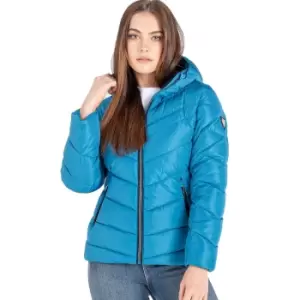 Image of Dare 2b Womens Reputable Full Zip Padded Insulated Coat UK 10- Bust 36', (92cm)
