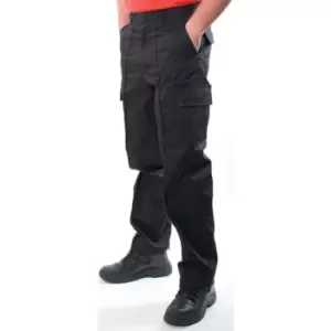 Image of Uneek UC902 Mens Black 38R Cargo Trousers