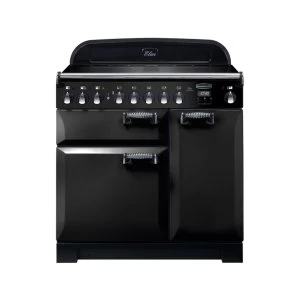 Image of Rangemaster ELA90EIBL Elan Deluxe Induction 90cm Range Cooker BlackChrome