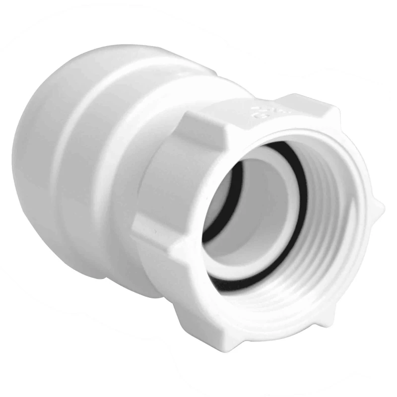 Image of John Guest Female Coupler 15mm X 1/2 in White White Unisex