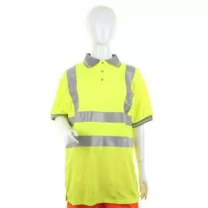 Image of Beeswift LADIES Hi Visibility Short Sleeve POLO MED LPK20SYM