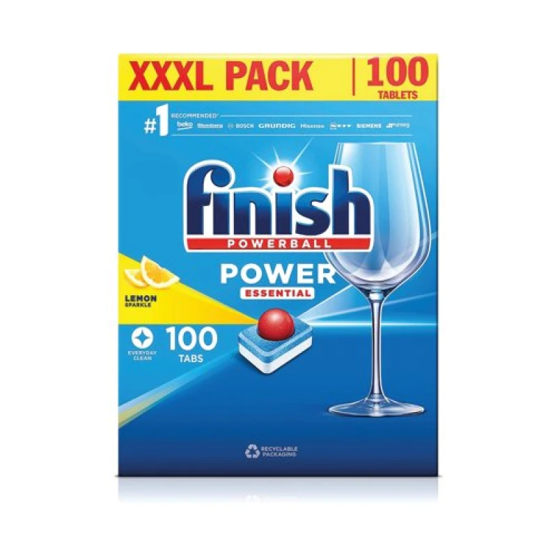 Image of Finish Power Essential Dishwasher Tabs Lemon (400 Pack) 3260933/CASE