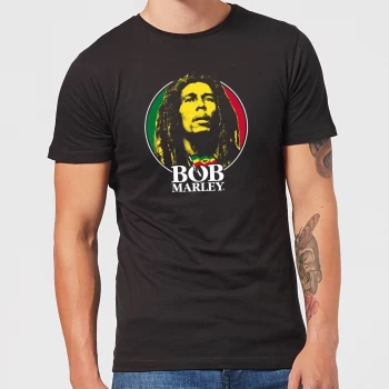 Image of Bob Marley Face Logo Mens T-Shirt - Black - 5XL