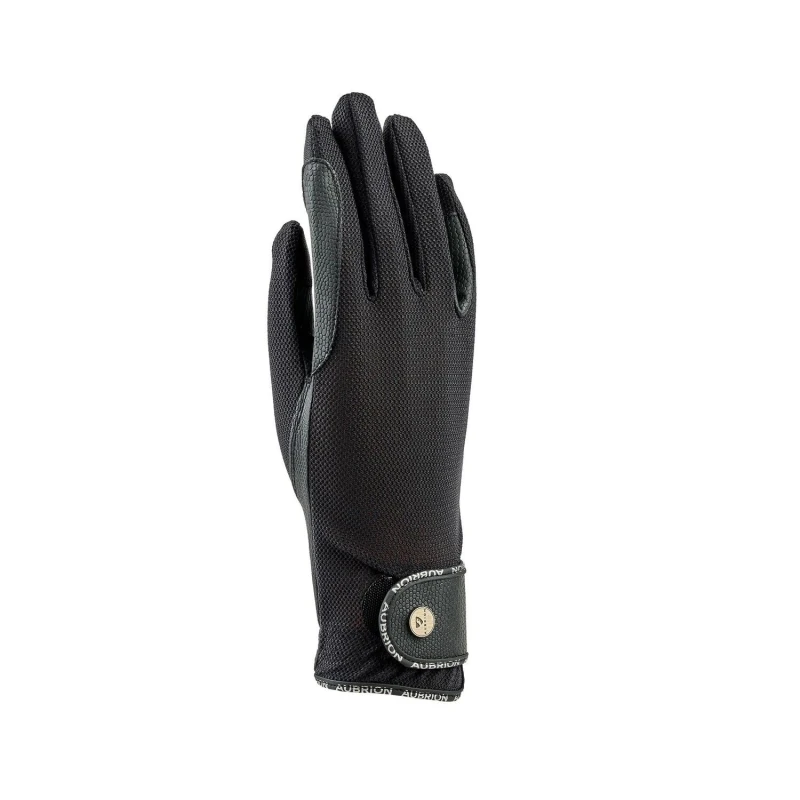 Image of Aubrion Aero Riding Gloves in Black Size: Large Black Unisex L