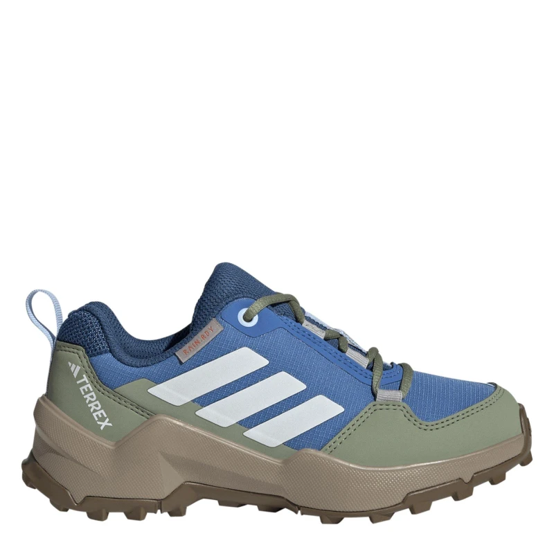 Image of adidas Terrex AX4r Hiking Shoes Juniors Blue/Wht/Green male 3 (35.5)