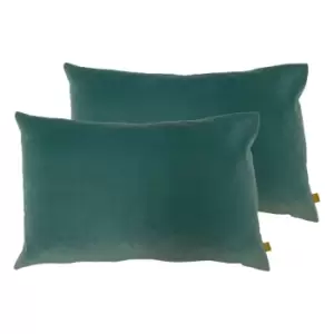 Image of Furn. Contra Twin Pack Polyester Filled Cushions Mist Blue