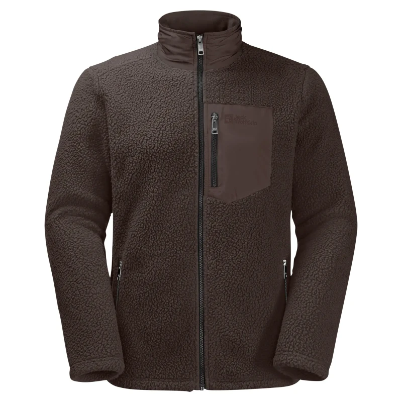 Image of Fleece Jack Wolfskin Kingsway Marron Male S
