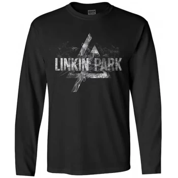 Image of Linkin Park - Smoke Logo Unisex Medium T-Shirt - Black