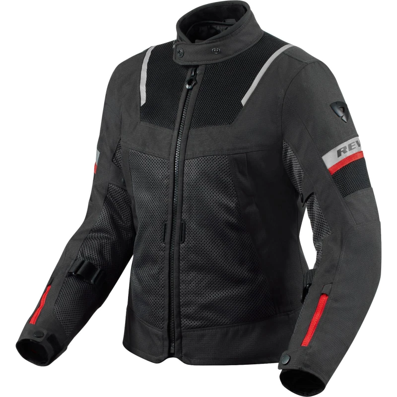 Image of Rev It Tornado 4 H2O Ladies Motorcycle Jacket 38 Black Anthracite (UK 10) Black Anthracite