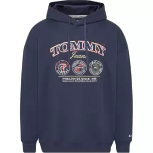 Image of Tommy Jeans Tjm Skater Tj Luxe Hoodie - Blue