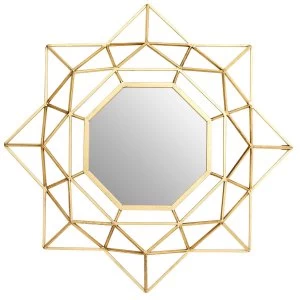 Image of Premier Housewares Farran Wall Small Mirror - Champagne