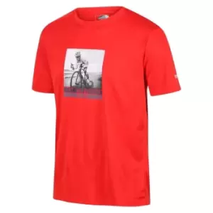 Image of Regatta Fingal Slogan T-Shirt - Red