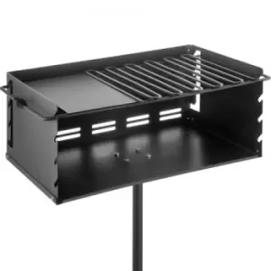 Image of VEVOR Outdoor Park Style Grill Park Style Charcoal Grill Carbon Steel Park Style BBQ Grill Adjustable Park Charcoal Grill with Stainless Steel Grate O