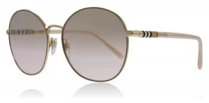 Image of Burberry BE3094 Sunglasses Gold 12587I 56mm