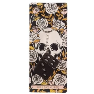 Image of Skulls and Roses Dice Keyring