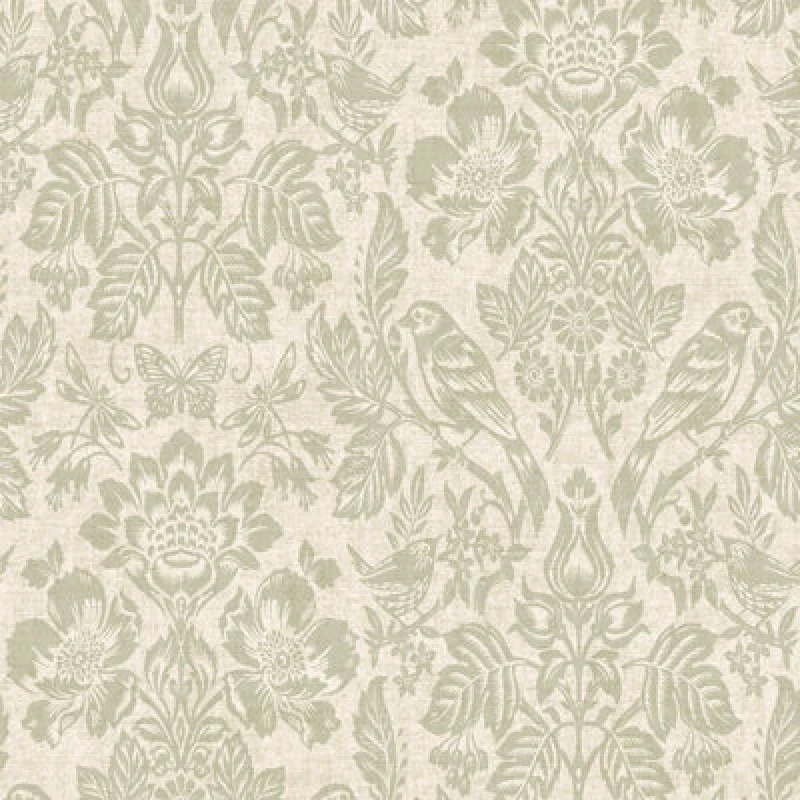 Image of Holden Decor Hawthorn Meadow Sage Textured Vinyl Wallpaper, Green 76001