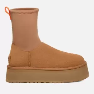 Image of UGG Womens Classic Dipper Suede/Neoprene Boots - Chestnut - UK 6