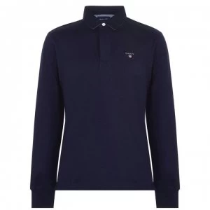 Image of Gant Original Heavy Rugby Shirt - Navy 433