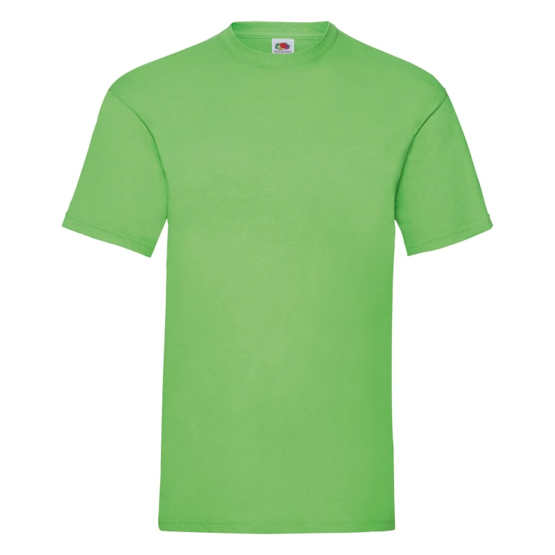 Image of Fruit Of The Loom Fruit of the Loom Men Valueweight Short Sleeve T-Shirt in Lime Size: Small Lime S Male 5057819184556