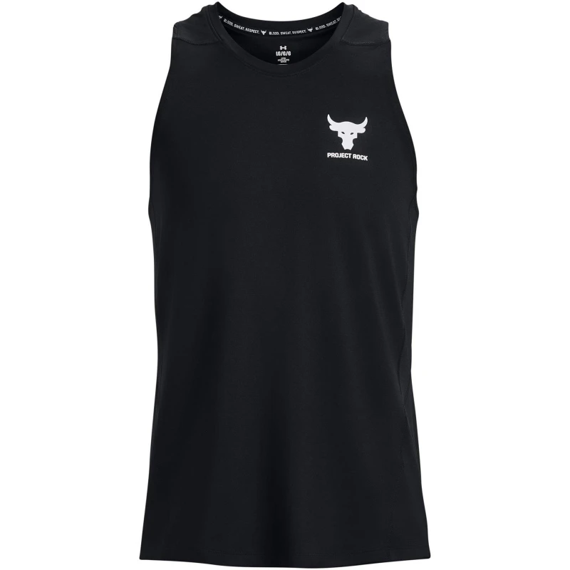 Image of Under Armour Project Rock TurfGear ArmourPrint Tank - Black S