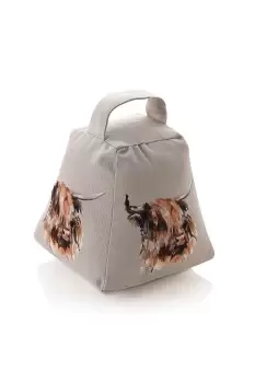 Image of Printed Doorstop Highland Cow