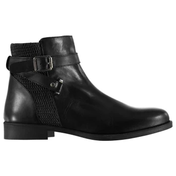 Image of Linea Buckle Boots - Black
